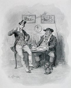 韦勒夫妇，出自查尔斯-狄更斯的《匹克威克小说》，写于1837年 作者 弗雷德里克（后）巴纳德