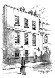 艾萨克·牛顿爵士（Isaac Newtons House），伦敦圣马丁街，1912年。