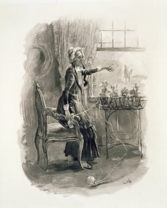 Betsy Trotwood女士，来自&39;查尔斯狄更斯：关于他的生活的八卦&39;，由Thomas Archer出版，发表于1984年