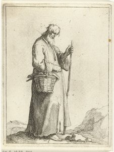 提篮农民
15 个小雕像（系列名称） 作者 Frederick Bloemaert (可能)