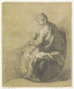 玛利亚与圣婴 作者 Reinier Ottens (I) 和 Josua