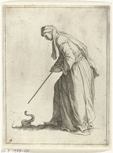 Vrouw met een slang 15 kleine figuren (series title)