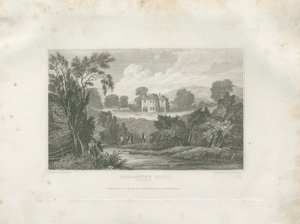 巴勒斯顿·霍尔（Barlaston Hall）：版画，[19分] 作者 弗雷德里克·卡尔弗特（Frederick Calvert）