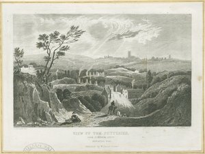 Burslem-陶器景观：雕刻，nd [c 1830s] 作者 弗雷德里克·卡尔弗特（Frederick Calvert）
