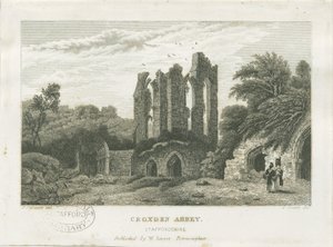克罗克斯登修道院：雕刻，nd [c 1830]（印刷） 作者 弗雷德里克·卡尔弗特（Frederick Calvert）