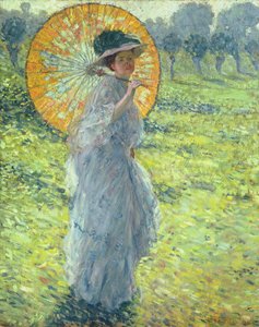 有阳伞的女人，c。 1906年（布面油画）