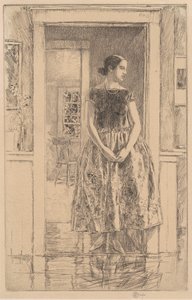 穿着现代礼服的女孩，1922年。
