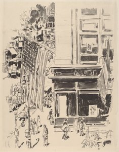 拉斐特街，1918年。