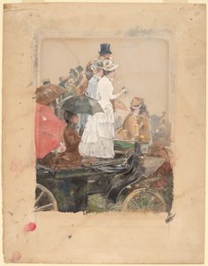 大奖赛上的观众，1888年。