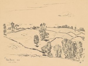 石头围栏，诺德之乡，1918年。 作者 弗雷德里克·柴尔德·哈萨姆