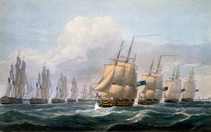 上校的贝雷斯福德上尉忒修斯在1820年由J. Ralfe领导他的“英国海军年表”船队中队