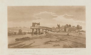 查宁顿桥上的水磨坊 1803 年；《巴黎风景》第 20 幅，伊曼纽尔卷描图版 B181.25.2629