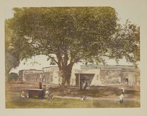 加尔各答监狱。摄影师：Fiebig, Frederick c 1851-1852 加尔各答及周边地区的景色。