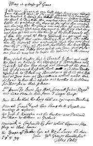 泰特斯·奥茨（Titus Oates）给博尔顿公爵的信，1694年1865年。 作者 弗雷德里克·乔治·内瑟克里夫特