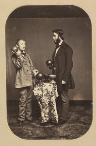 约瑟夫-帕里什医生和一个白痴，约1858年。