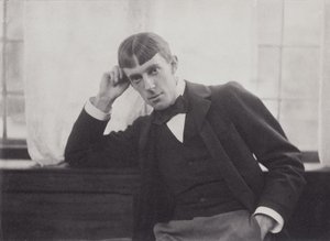 弗雷德里克·埃文斯（1853-1943）的奥布里·比尔兹利（1872-98）的肖像照片