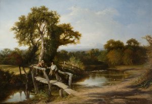 伍斯特郡的秋季风景，1843年。