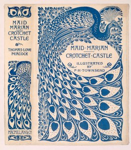 1900年出版的Thomas Love Peacock的“Maid Marian”和“Crotchet Castle”的夹克
