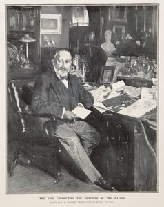 爱德华七世国王管理国家事务 作者 Frederick Henry Townsend