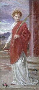 Santa Bibliana（水粉） 作者 弗雷德里克·詹姆斯·希尔兹