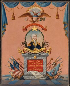 美国明星乔治·华盛顿（ca. 1803年。
