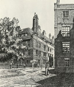 1903年，伦敦市的克利福德旅馆（Cliffords Inn），1903年，1934年。 作者 弗雷德里克·兰瑟（Frederick Landseer）莫尔·格里格斯（Maur Griggs）
