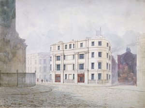 伦敦市威廉国王街西端向南的景色，1850年