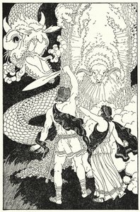 杰森拔剑向前一步（石版画）