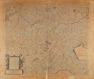 中北欧和意大利北部，Frederik de Wit的地图，阿姆斯特丹，铜版画 作者 弗雷德里克·德·威特