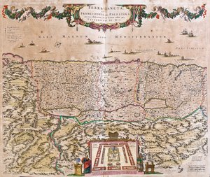 圣地地图（以色列、巴勒斯坦）（蚀刻版）