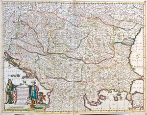 匈牙利王国地图（蚀刻版 作者 弗雷德里克·德·威特