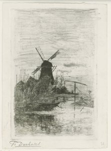 渔夫 作者 Fredericus Jacobus van Rossum du Chattel（艺术家签名）