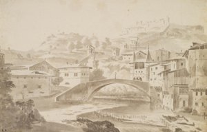 里昂附近的维埃纳省。盖尔河上的圣马丁桥。左图圣马丁修道院，右。罗切特门和皮佩特城堡