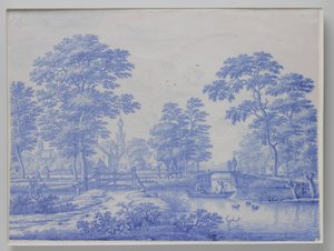 鹿特丹附近的奥弗施景观牌匾
奥弗斯基景观牌 作者 Frederik van Frytom（归属于）
