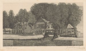 Polderhuis （物品上的原标题） 作者 Frederik van der Harst（艺术家签名）