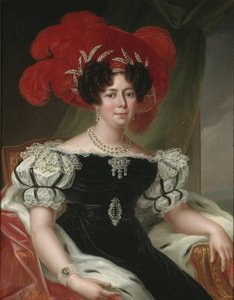 Desire Clary, reine consort de Suede et Norvege - Portrait of Desideria (1777-1860), Queen of Sweden and Norway, by Westin, Fredric (1782-1862). Oil on canvas