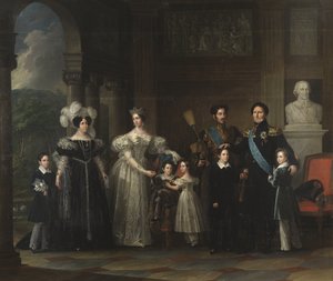 贝尔纳多特家族（瑞典和挪威的君主制）：奥斯卡一世（1799-1859）、德西丽·克拉里（1777-1860）、约瑟芬·德·洛伊希滕贝格（1807-1867）、查理十五世（1826-1872）、奥斯卡二世（1829-1907） 、查理十四世让 (1763-1844)、古斯塔夫王子 (1827-1852) 和王子