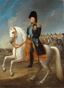 让·巴蒂斯特·朱尔斯·贝纳多特（Jean Baptiste Jules Bernadotte）（1763-1844）的肖像，法国元帅，瑞典和挪威国王