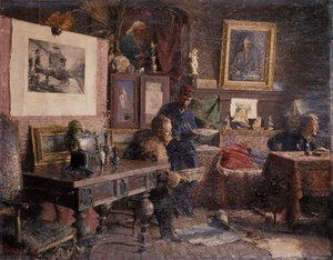 画室（绘画） 作者 弗雷德里克·科尔斯托