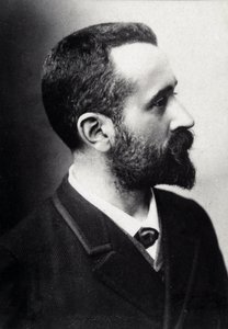 Alphonse Bertillon (1853-1914)，法国学者，人体测量学的创造者。 作者 法国摄影师