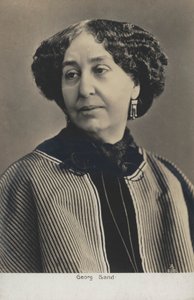 Amantine Lucile Aurore Duplin（化名 George Sand）（1804-1876），法国小说家（黑白照片） 作者 法国摄影师