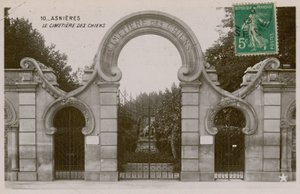 狗阿泰尔斯。明信片于1913年寄出。 作者 法国摄影师