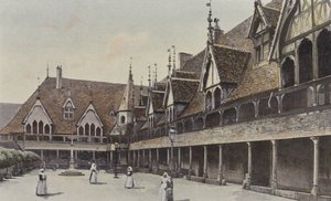 Beaune，医院的第一个内院 作者 法国摄影师
