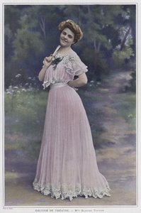 Blanche Toutain，法国女演员（彩色照片）