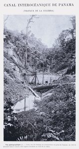 巴拿马大洋运河，La Culebra 工程（黑白照片） 作者 法国摄影师