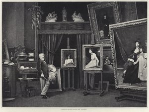 Carolus-Duran在他的工作室里 作者 French Photographer