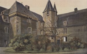 Carrouge，Chateau，庭院门面 作者 法国摄影师