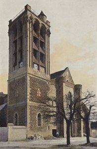 Champeaux，Church，Facade O. 作者 法国摄影师