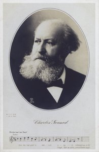 Charles Gounod，法国钢琴家和作曲家（黑白照片） 作者 法国摄影师