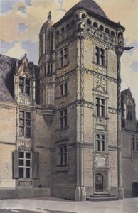 Chemaze，Chateau Saint-Ouen，楼梯塔 作者 法国摄影师
